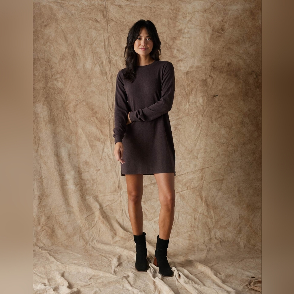 The Normal Brand Puremeso Everyday Dress Charcoal Grey Xs